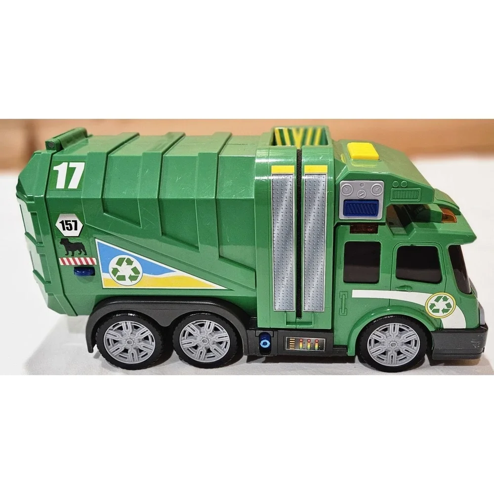 Fast Lane Garbage Truck Lights Sounds Toys R Us Green‎ Trash Truck FOR PARTS